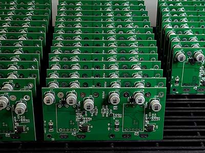 rows of circuit boards